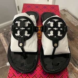 Tory Burch Patent Miller Sandal